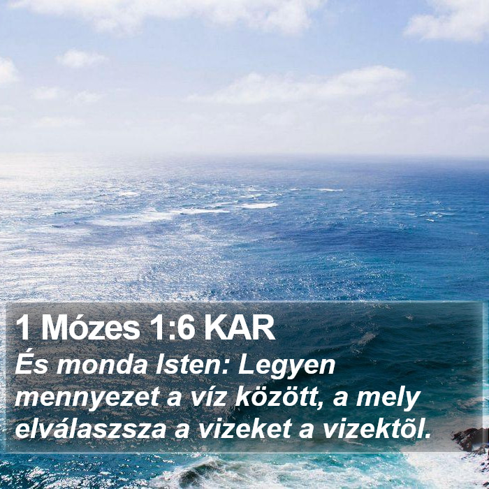 1 Mózes 1:6 KAR Bible Study