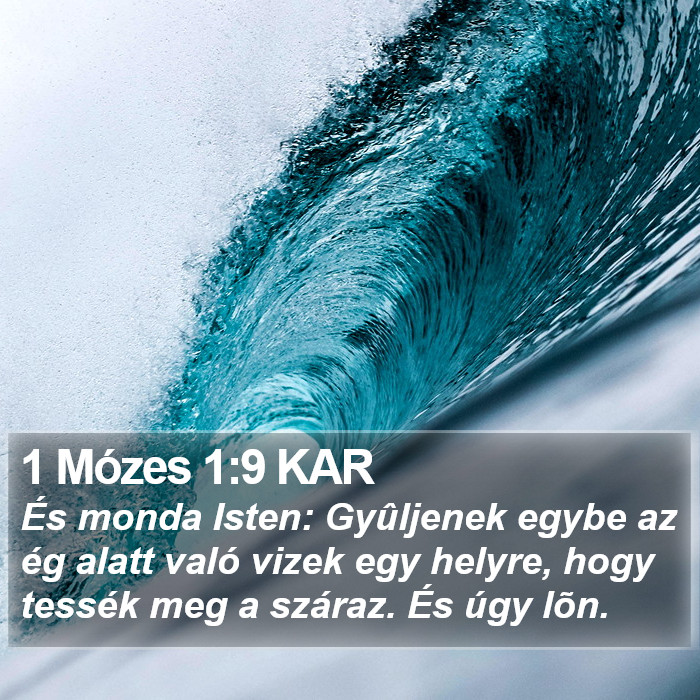 1 Mózes 1:9 KAR Bible Study