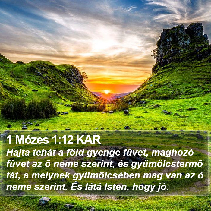 1 Mózes 1:12 KAR Bible Study