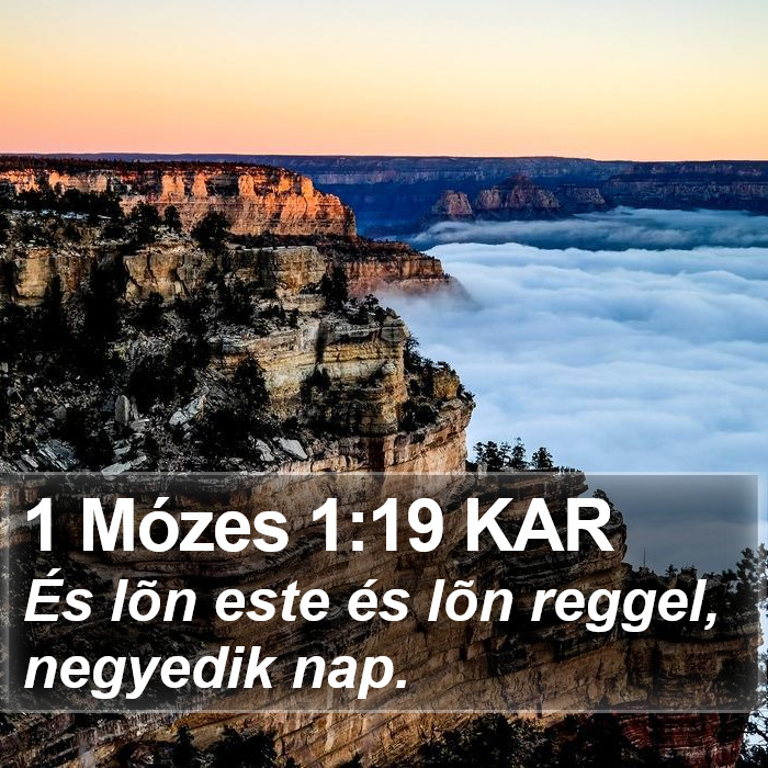 1 Mózes 1:19 KAR Bible Study