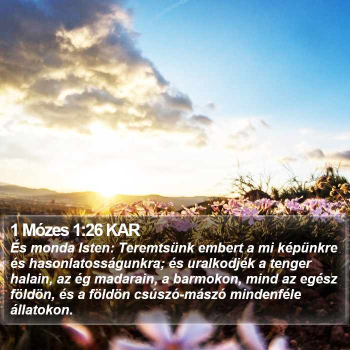 1 Mózes 1:26 KAR Bible Study