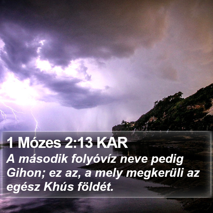 1 Mózes 2:13 KAR Bible Study