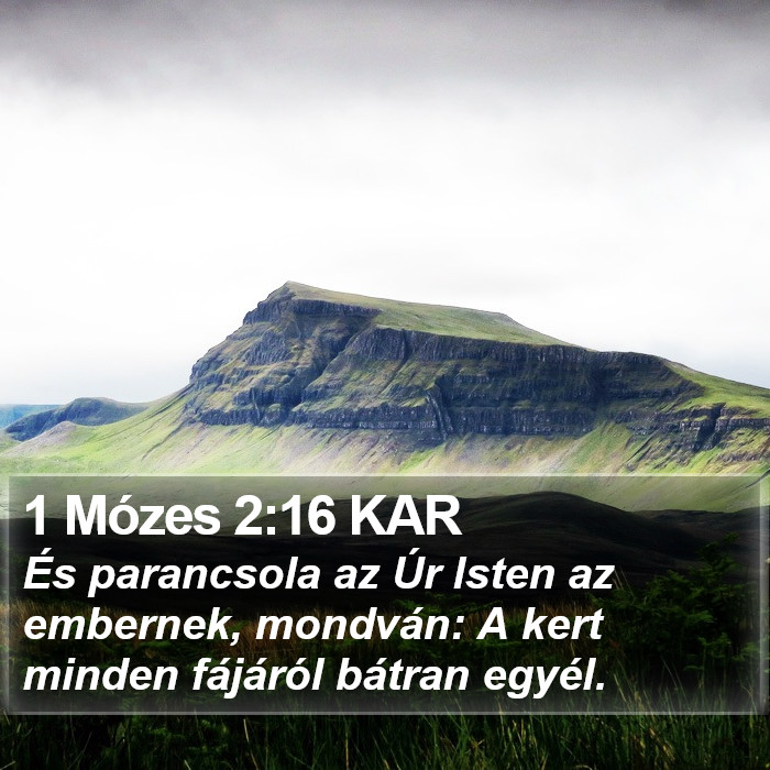 1 Mózes 2:16 KAR Bible Study