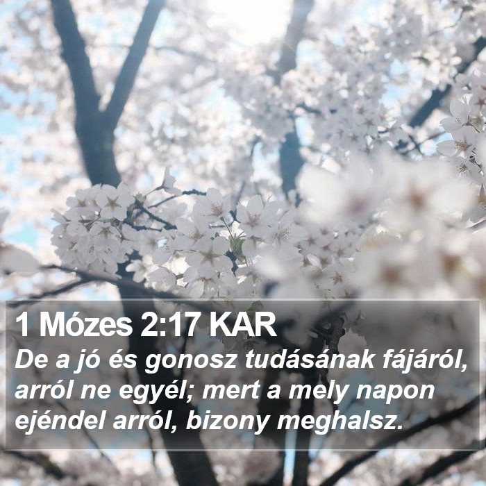 1 Mózes 2:17 KAR Bible Study