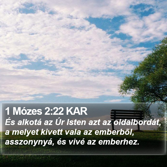 1 Mózes 2:22 KAR Bible Study