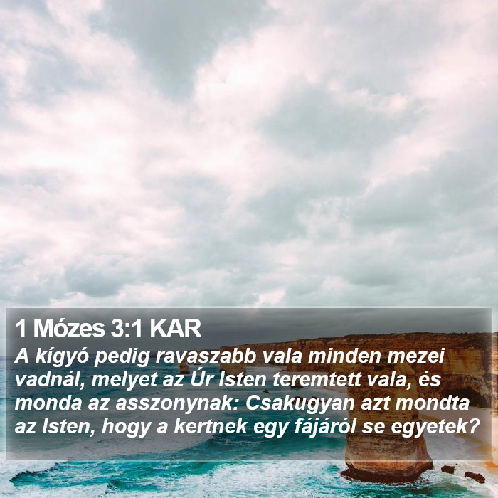 1 Mózes 3:1 KAR Bible Study