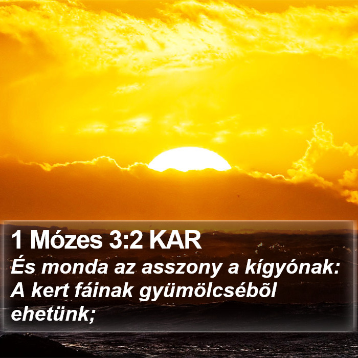 1 Mózes 3:2 KAR Bible Study