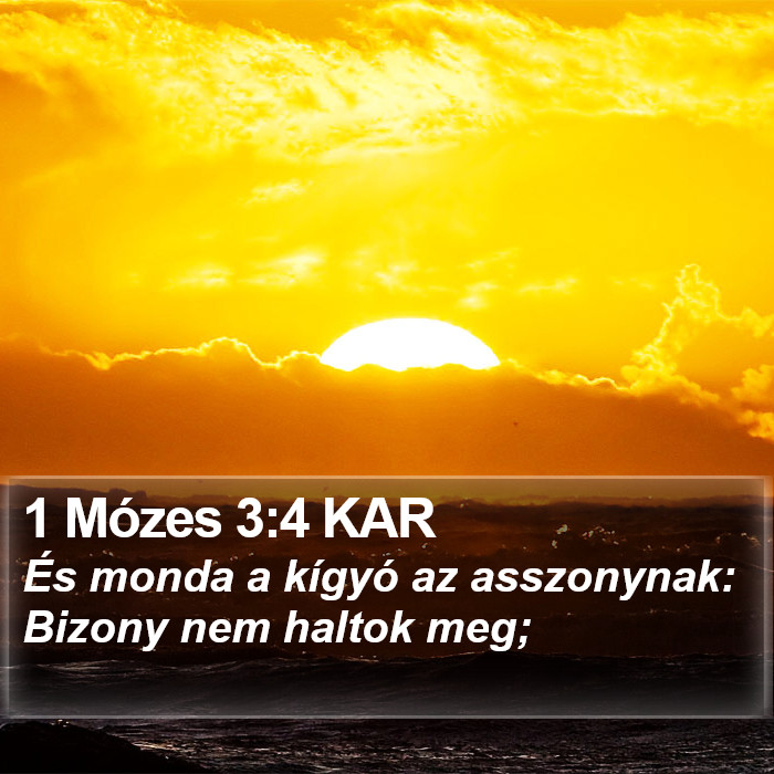 1 Mózes 3:4 KAR Bible Study