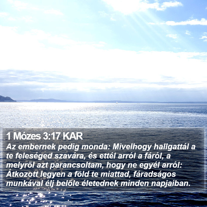 1 Mózes 3:17 KAR Bible Study