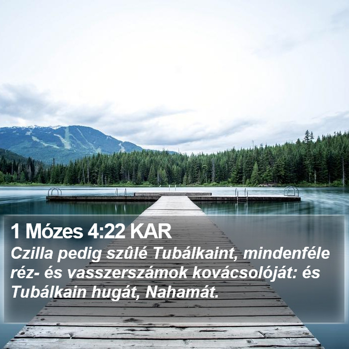 1 Mózes 4:22 KAR Bible Study