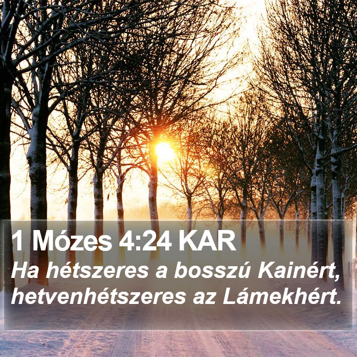 1 Mózes 4:24 KAR Bible Study