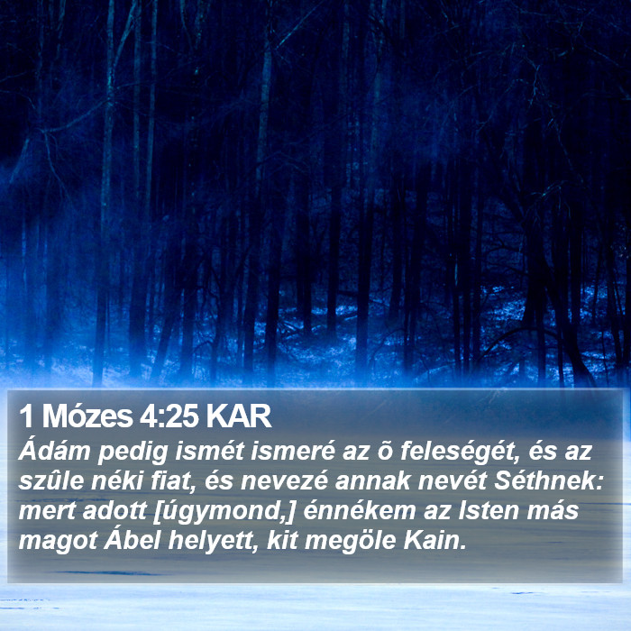 1 Mózes 4:25 KAR Bible Study