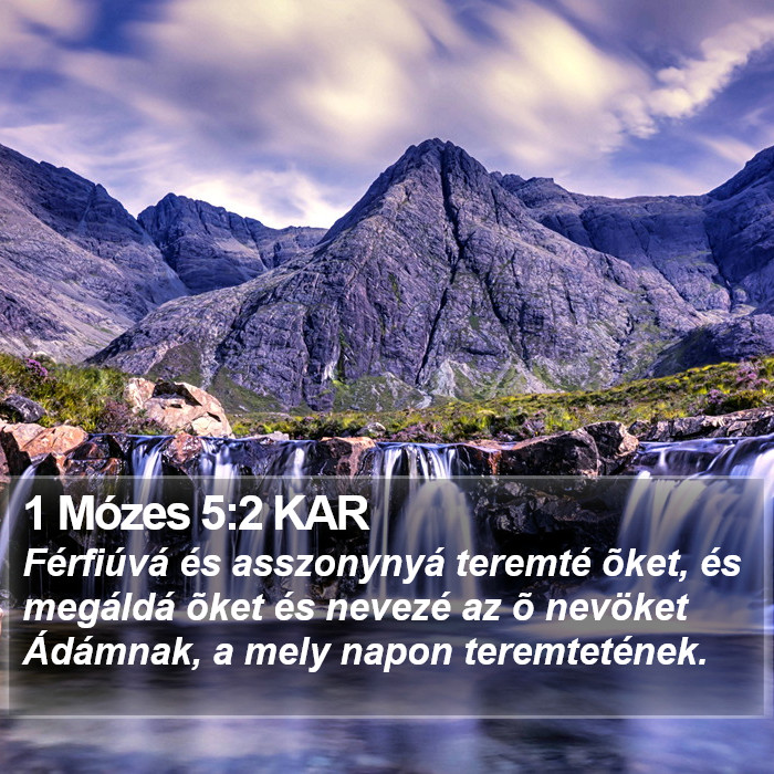 1 Mózes 5:2 KAR Bible Study