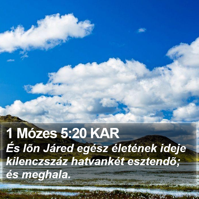 1 Mózes 5:20 KAR Bible Study