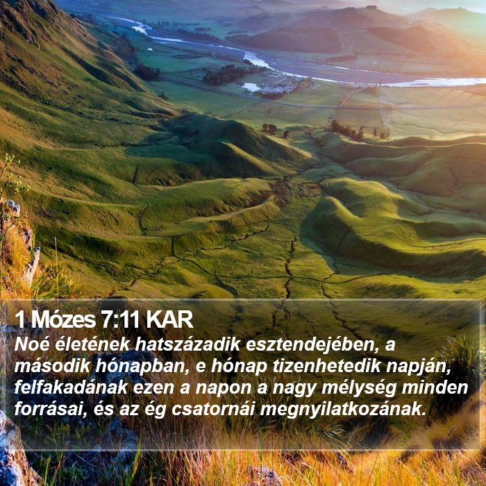 1 Mózes 7:11 KAR Bible Study