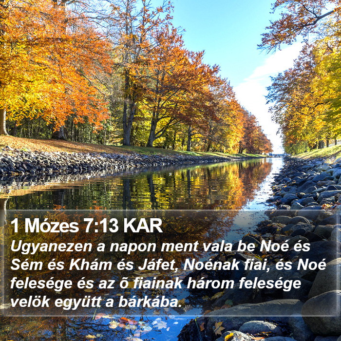 1 Mózes 7:13 KAR Bible Study