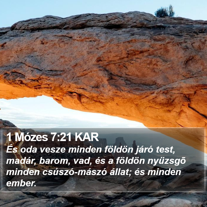 1 Mózes 7:21 KAR Bible Study