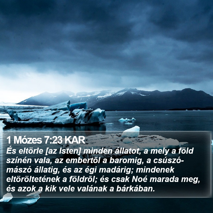 1 Mózes 7:23 KAR Bible Study