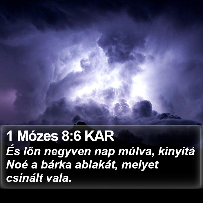 1 Mózes 8:6 KAR Bible Study