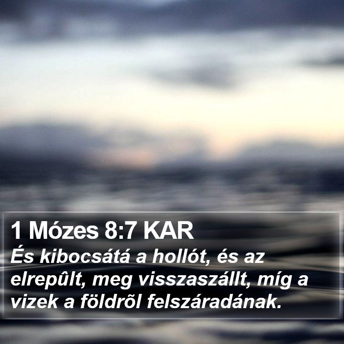 1 Mózes 8:7 KAR Bible Study