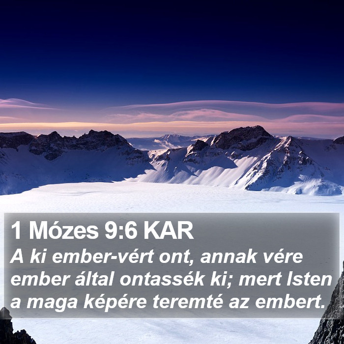 1 Mózes 9:6 KAR Bible Study