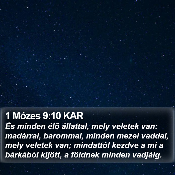 1 Mózes 9:10 KAR Bible Study