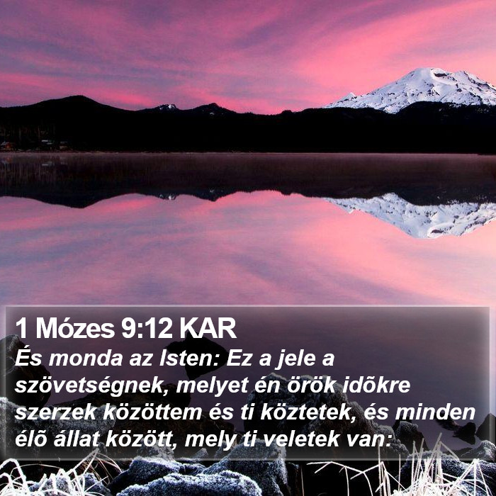 1 Mózes 9:12 KAR Bible Study