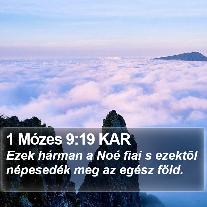 1 Mózes 9:19 KAR Bible Study