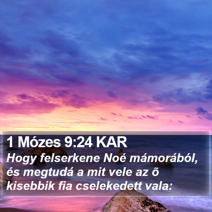 1 Mózes 9:24 KAR Bible Study