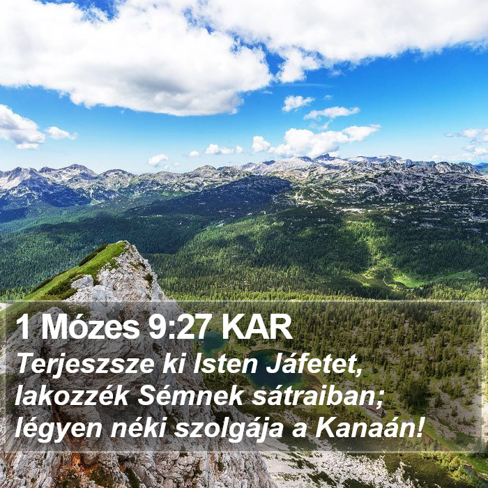 1 Mózes 9:27 KAR Bible Study