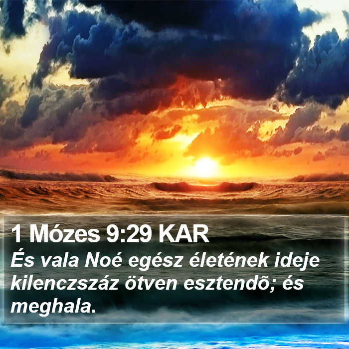 1 Mózes 9:29 KAR Bible Study