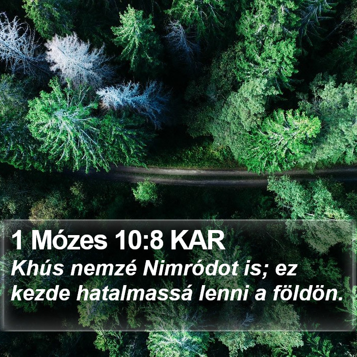 1 Mózes 10:8 KAR Bible Study