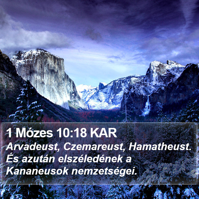 1 Mózes 10:18 KAR Bible Study