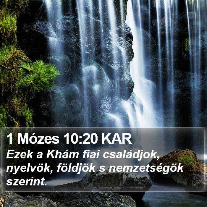 1 Mózes 10:20 KAR Bible Study