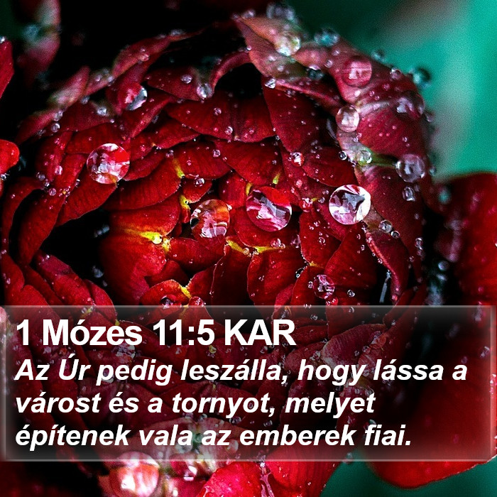 1 Mózes 11:5 KAR Bible Study