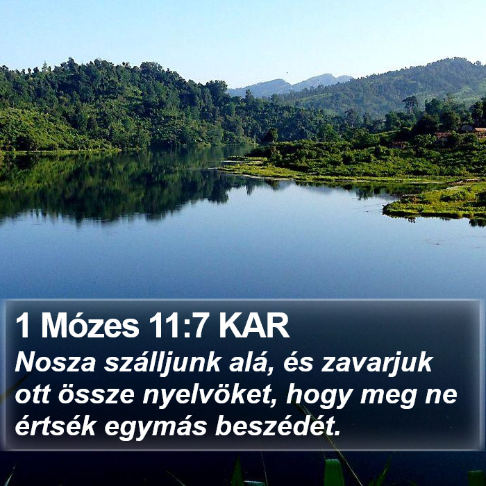 1 Mózes 11:7 KAR Bible Study