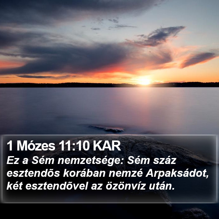 1 Mózes 11:10 KAR Bible Study