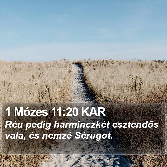 1 Mózes 11:20 KAR Bible Study