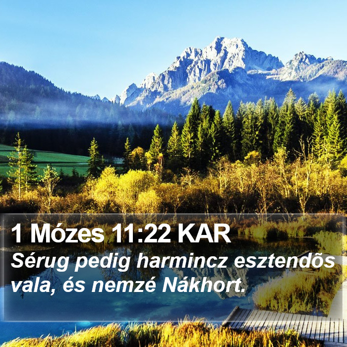 1 Mózes 11:22 KAR Bible Study