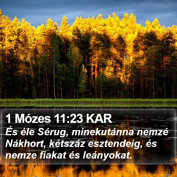 1 Mózes 11:23 KAR Bible Study