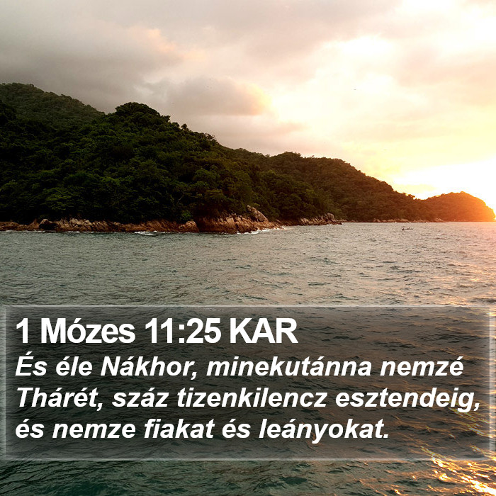 1 Mózes 11:25 KAR Bible Study
