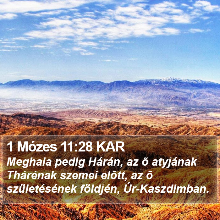 1 Mózes 11:28 KAR Bible Study