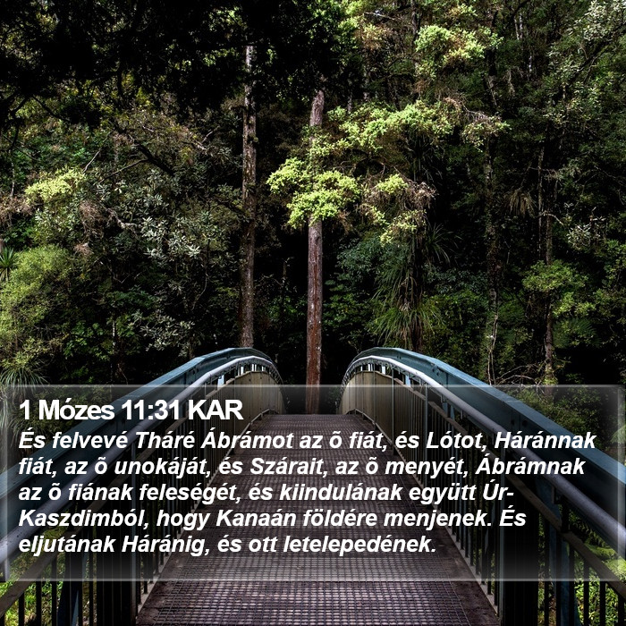 1 Mózes 11:31 KAR Bible Study