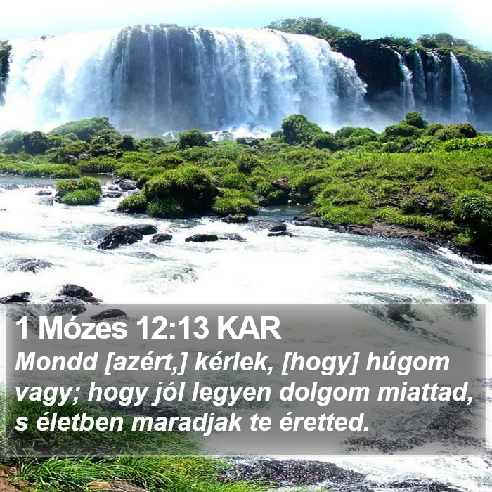 1 Mózes 12:13 KAR Bible Study