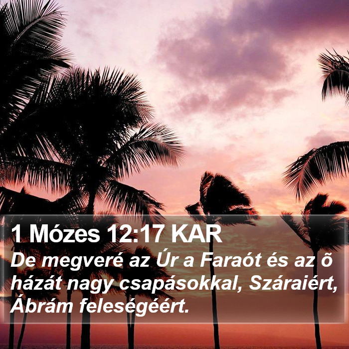 1 Mózes 12:17 KAR Bible Study