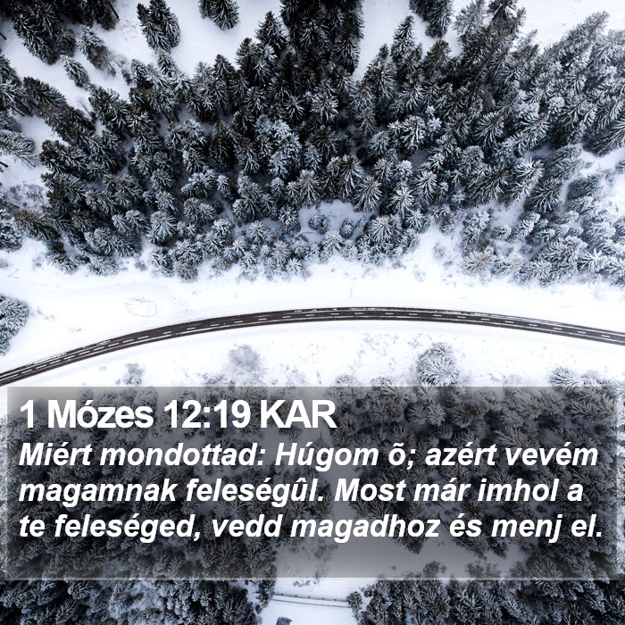 1 Mózes 12:19 KAR Bible Study