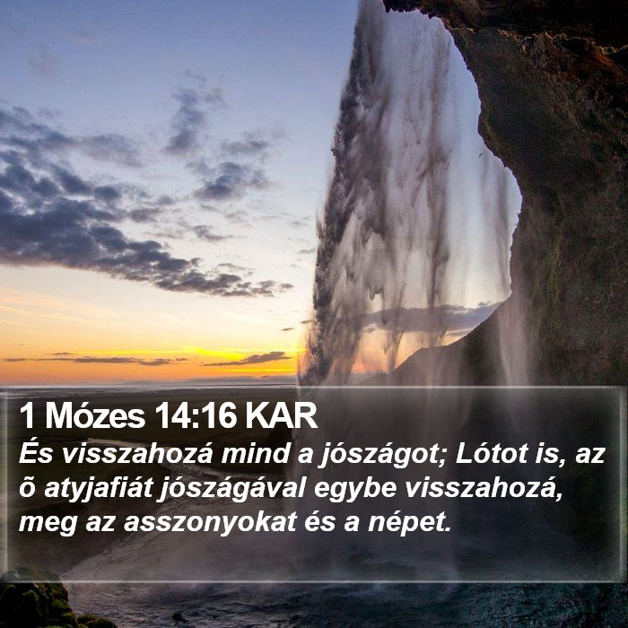 1 Mózes 14:16 KAR Bible Study