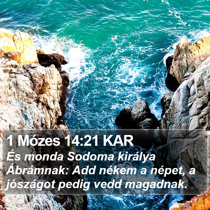 1 Mózes 14:21 KAR Bible Study