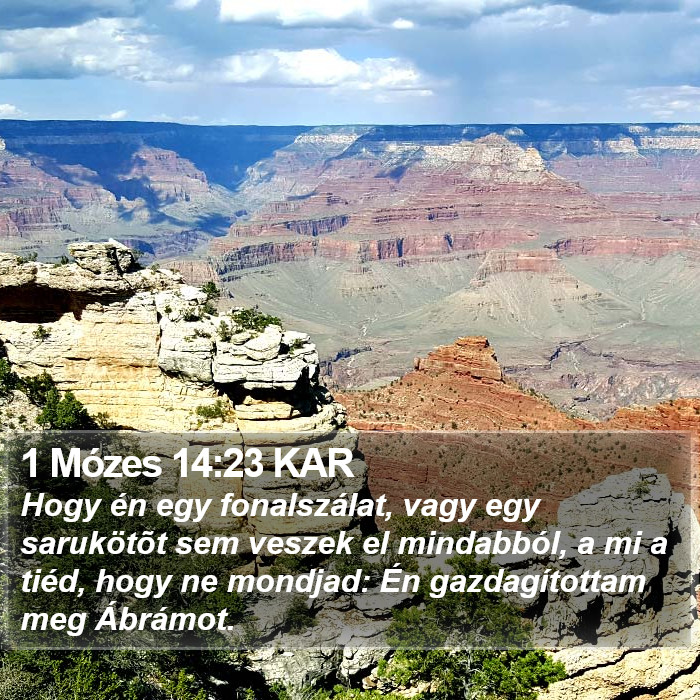 1 Mózes 14:23 KAR Bible Study