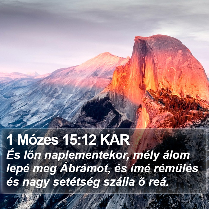 1 Mózes 15:12 KAR Bible Study